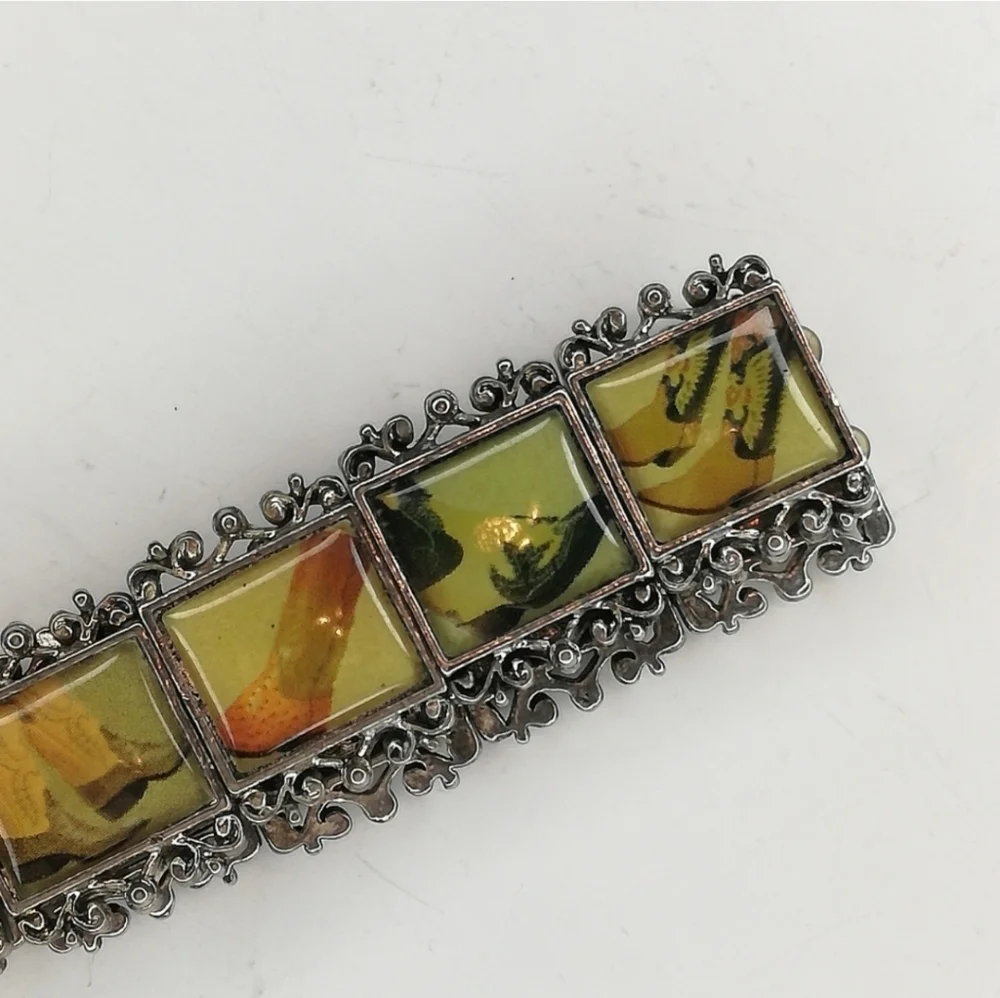 Shoe Lover Vintage Unique Framed Boots Stretch Bracelet - Picture 9 of 12